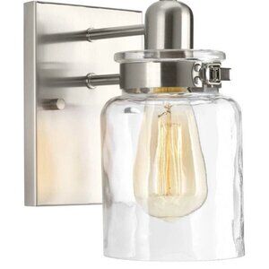 2 Progress Lighting P300045 Farmhouse Clear Glass Bath Vanity Light Fixtures
